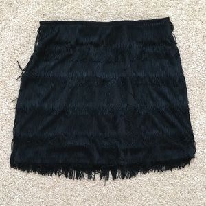 💕HP💕 Express black fringe flapper skirt